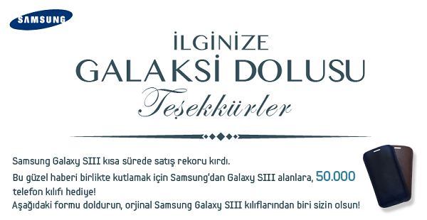 Samsung Türkiye'den hediye kılıf kampanyası
