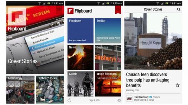 Android için Flipboard arayüz iyileştirmeleriyle güncelleştirildi
