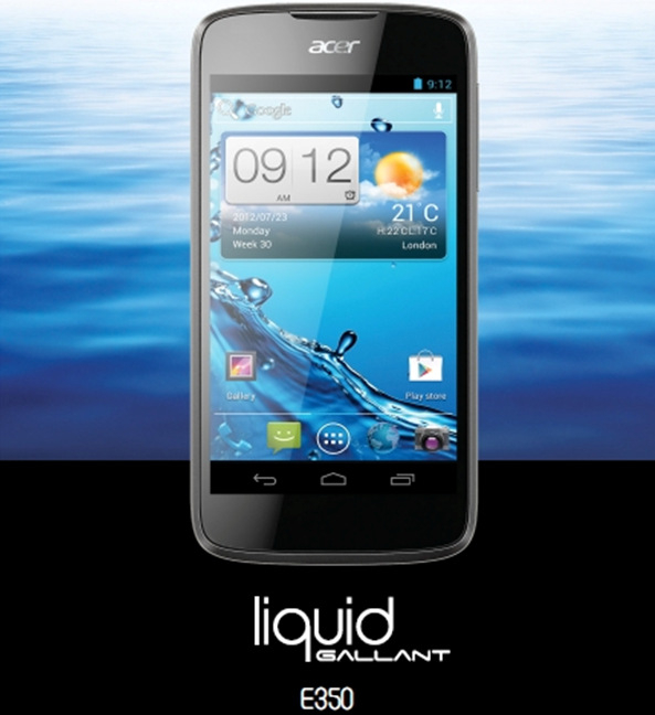 Android 4.0 ICS'li Acer Liquid Gallant E350 gün yüzüne çıktı