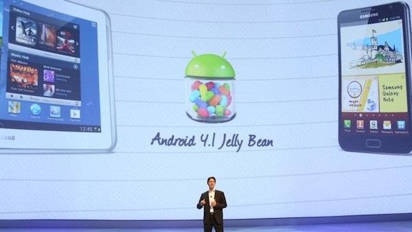 IFA 2012 : Galaxy SIII ve Note 10.1 için Jelly Bean güncellemesi çok yakında