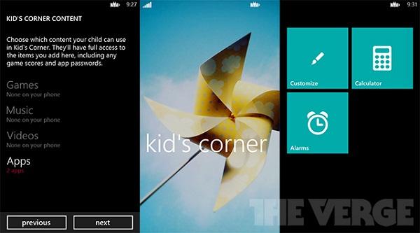The Verge: Microsoft, Windows Phone 8'de ''Çocuk Köşesi'' özelliğine yer verecek
