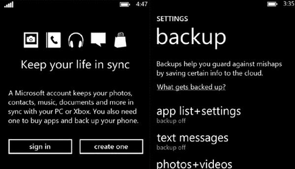 Windows Phone 8'de SMS'ler Hotmail ve Outlook.com üzerinden senkronize edilebilecek