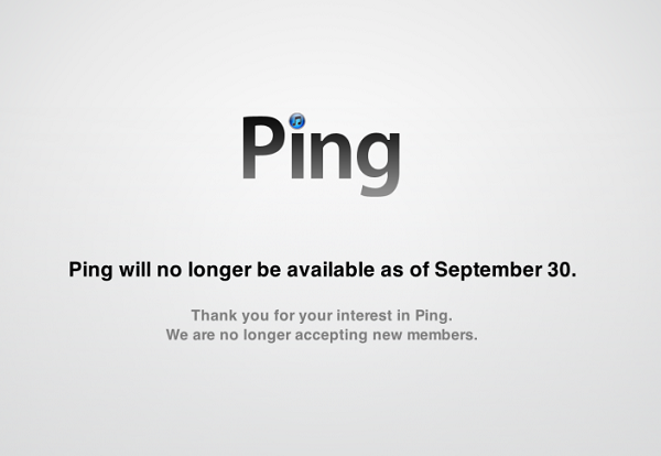 Ping, 30 Eylül'de kapanıyor