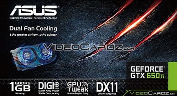 Asus'un özel tasarımlı GeForce GTX 650 Ti modeline ilişkin detaylar netleşiyor