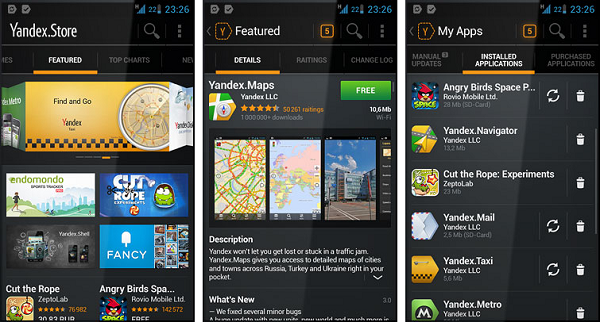 Yandex kendi Android uygulama mağazası Yandex.Store'u resmen duyurdu