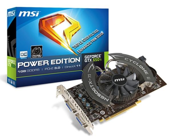 MSI'ın GeForce GTX 650 Ti Power Edition modeli detaylandı