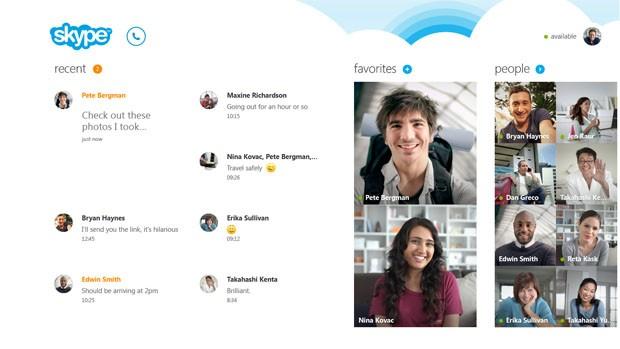 Windows 8 için Skype uygulaması duyuruldu
