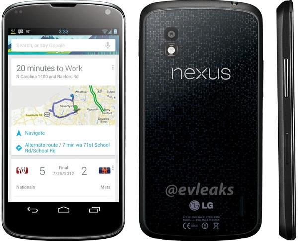 LG Nexus 4'e ait basın görüntüleri sızdı