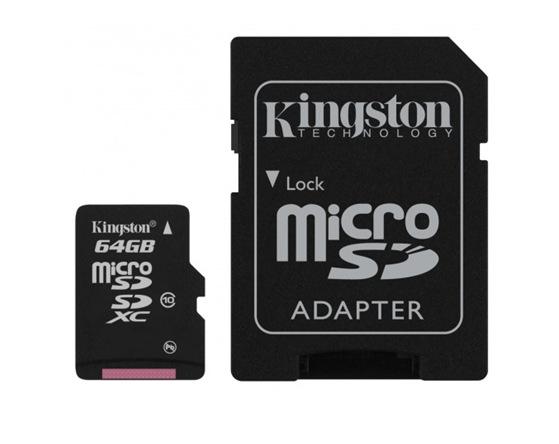 Kingston, 64 GB kapasiteli microSDXC Class 10 bellek kartını satışa sunuyor