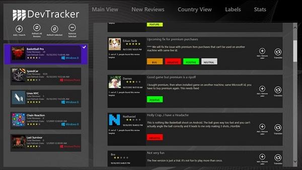 Erkan Deveci'den geliştiricilere yönelik Windows RT uygulaması : DevTracker 