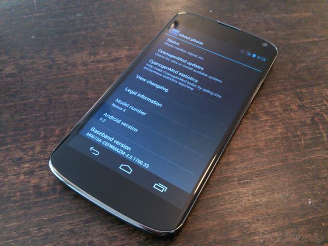 LG Nexus 4 için CyanogenMod 10.1'in test sürümü yayınlandı