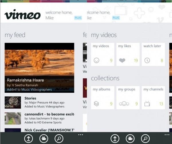 Vimeo, NFC uyumlu Windows Phone 8 uygulamasını yayınladı