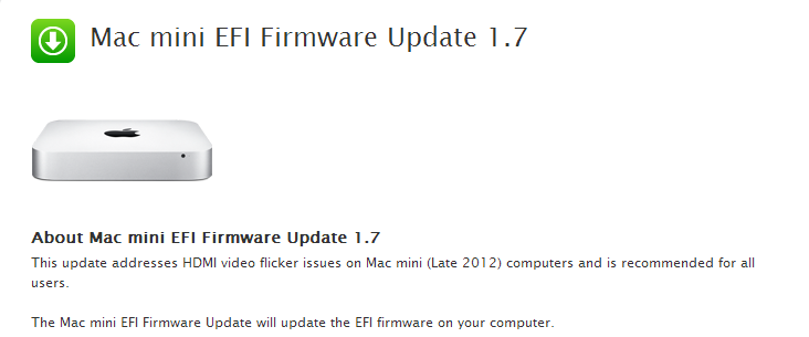 Apple, Mac Mini'lerdeki HDMI sorununu gideren EFI güncellemesini yayınladı