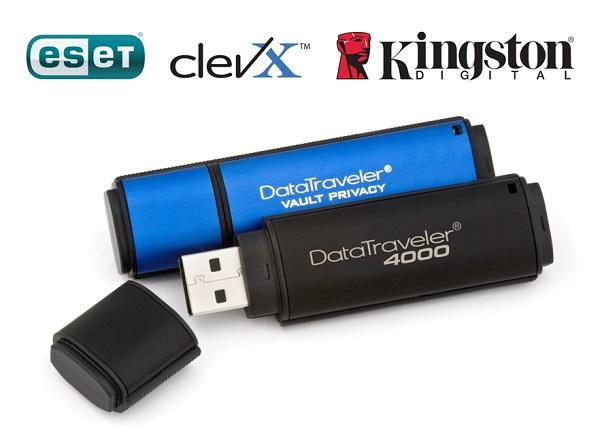 Kingston, kurumlara yönelik flash bellek çözümlerinde güvenlik için ESET ve ClevX ile ortaklık yapıyor