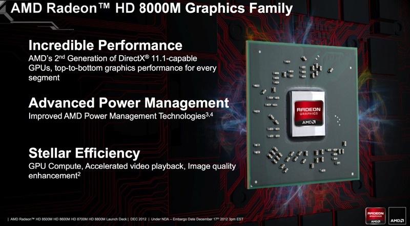 AMD Radeon HD 8000M serisi yeni nesil mobil GPU'lar detaylandı