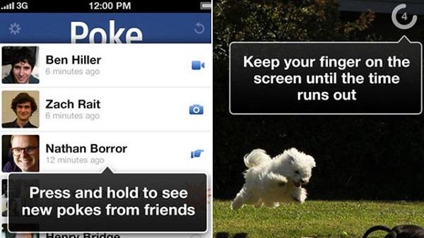 Facebook Poke uygulaması, iOS için duyuruldu
