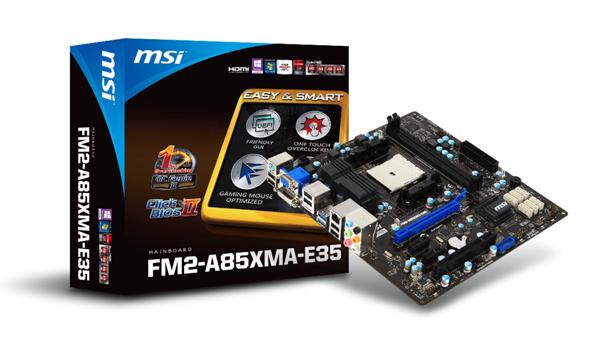 MSI'dan ikinci nesil AMD Fusion işlemciler için yeni anakart: A85XMA-E35
