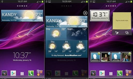 Sony Xperia Z ana ekran uygulaması bazı Samsung modellerine port edildi