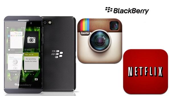 Netflix ve Instagram'ın BlackBerry 10'a gelmesi için görüşmeler sürüyor 