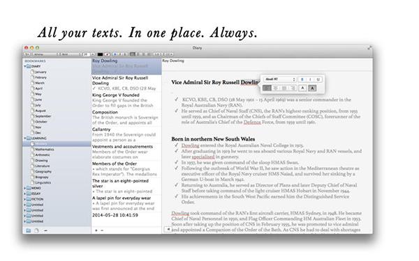 Mac özel gelişmiş metin editörü Diart artık ücretsiz