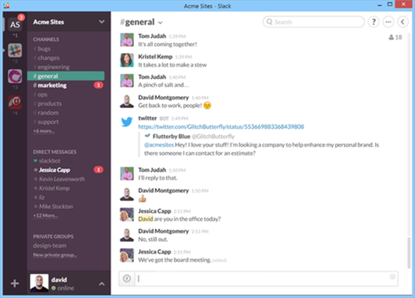 Takım odaklı mesajlaşma servisi Slack'in Windows yazılımı yayınlandı