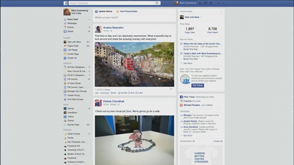 Facebook'a 360 derecelik video desteği geliyor