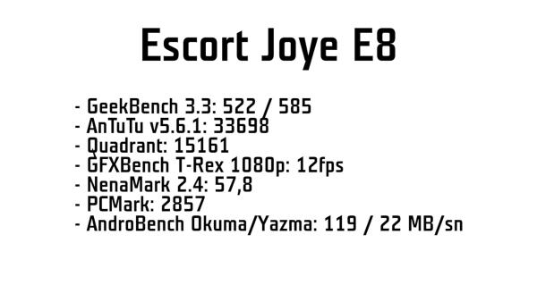Escort Joye E8 akıllı telefon video incelemesi