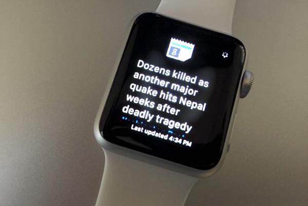 Google Haberler ve Hava Durumu uygulaması Apple Watch desteği kazandı