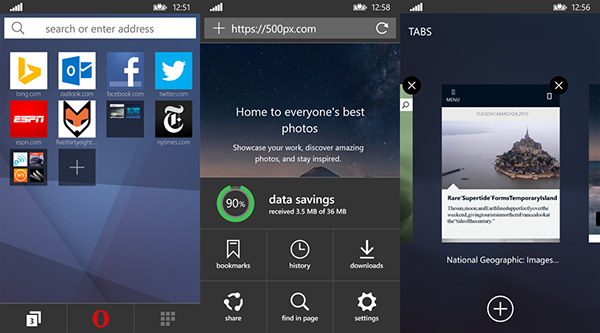 Windows Phone için Opera Mini Beta güncellendi