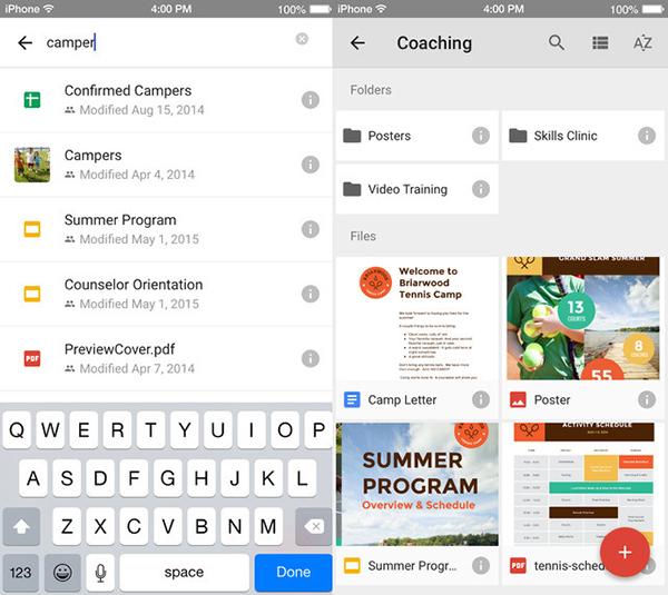 Google Drive'ın iOS uygulamasnın tasarımı yenilendi