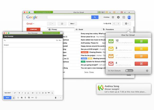 Mac için yeni e-posta uygulaması: Kiwi for Gmail