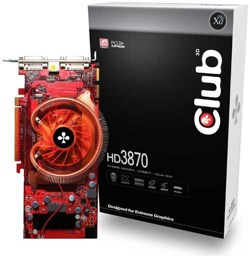 Club3D'den 512MB GDDR3 bellekli ve ZEROtherm soğutmalı HD 3870