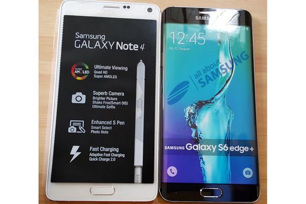 Galaxy S6 Edge Plus yeni sızıntıda Note 4 ile yan yana geldi