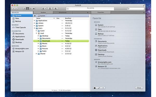 Mac uyumlu ForkLift uygulaması indirime girdi