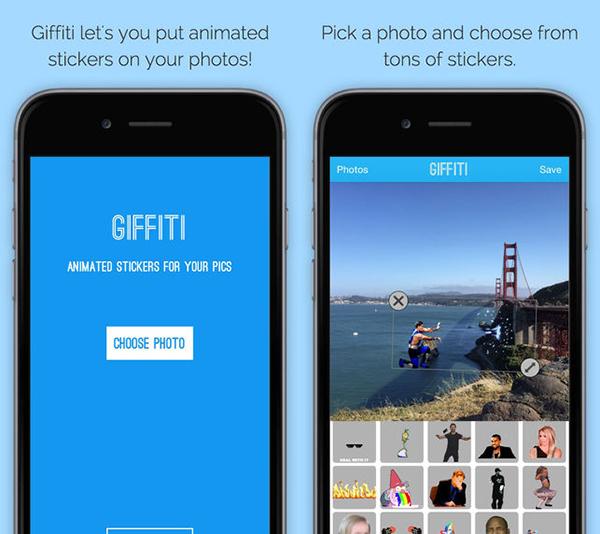 Fotoğraflara GIF ekleyen yeni iOS uygulaması: Giffiti