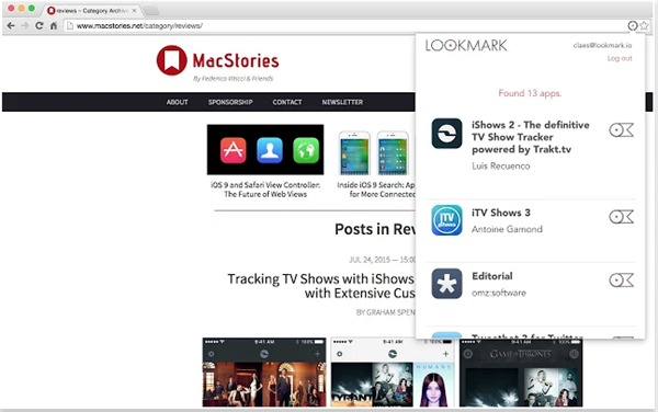 Uygulama toplamaya odaklanan Chrome eklentisi: Lookmark