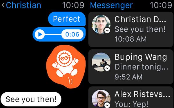 Facebook Messenger, watchOS 2 ve iOS 9 odağında güncellendi