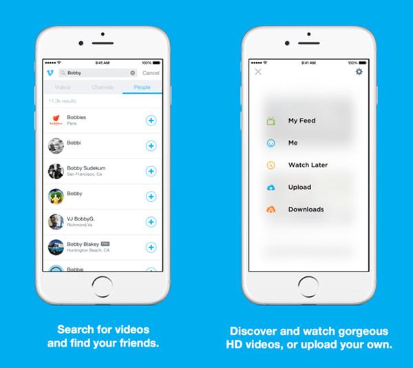 iOS için Vimeo güncellendi, iOS 9 desteği geldi