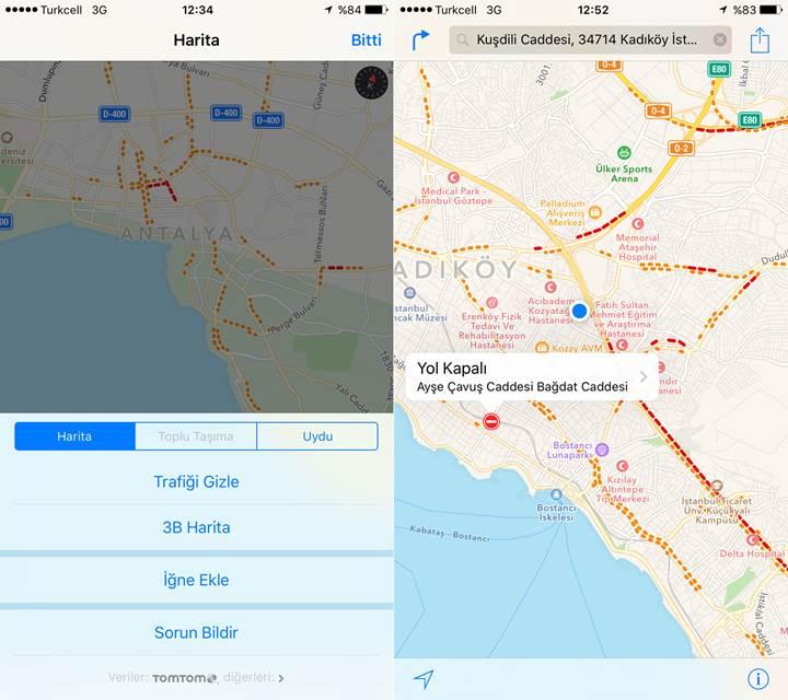 Apple Maps Türkiye’de trafik bilgisi sunmaya başladı