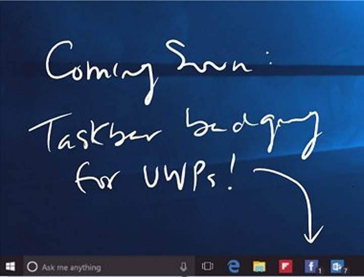 Windows 10 Yıldönümü Güncellemesi görev çubuğuna bildirim rozetleri getirecek