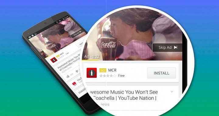 YouTube mobil platforma 6 saniyelik izlenmesi zorunlu reklam getiriyor