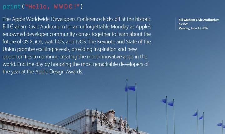 WWDC 2016 etkinliğinin tarihi belli oldu
