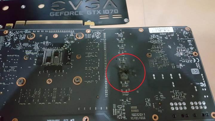 Evga GTX 1000 serisi ekran kartlarında yanma problemi