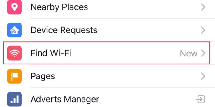 Facebook artık çevrenizdeki erişime açık Wi-Fi ağlarını da gösterecek