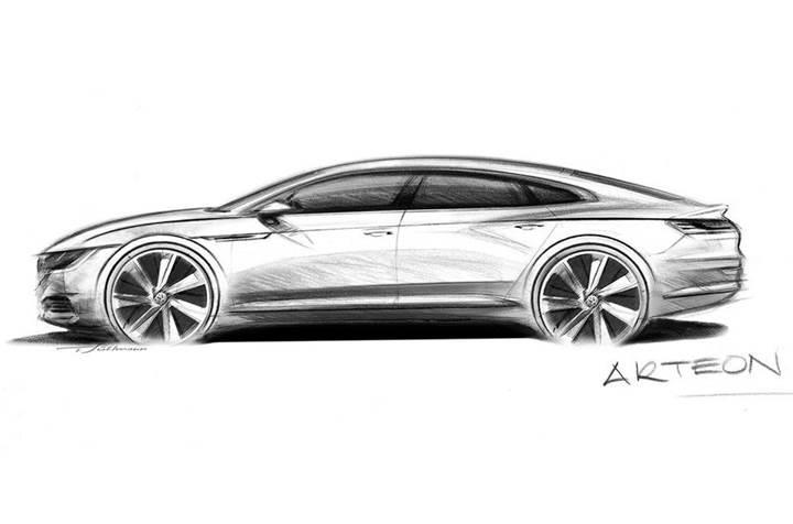 Volkswagen Arteon'un detayları ve tasarımı gün yüzüne çıktı