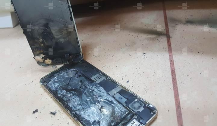 iPhone 6s şarj olduktan sonra patladı
