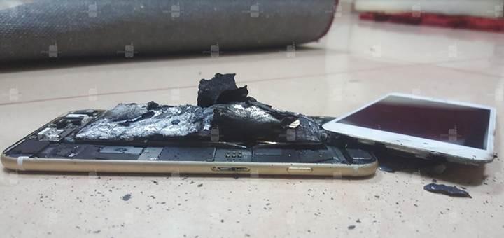 iPhone 6s şarj olduktan sonra patladı