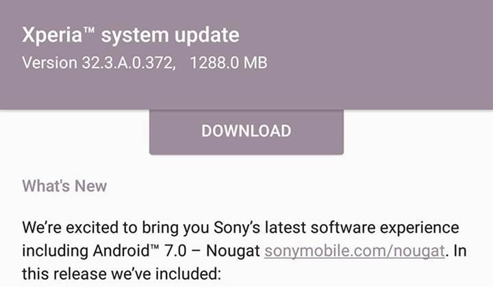 Sony Xperia Z5 ailesi Android 7.0 güncellemesine kavuşuyor