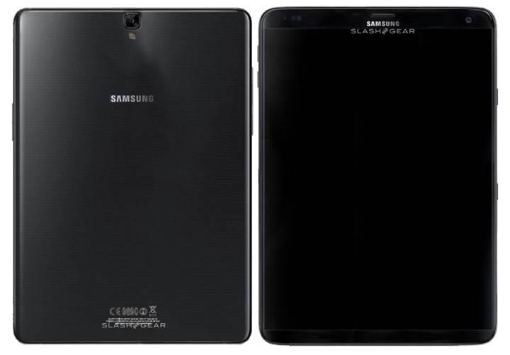 Çift kenarı kavisli ekrana sahip Galaxy Tab S3'ün görüntüleri sızdırıldı