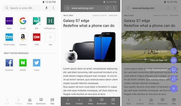 Samsung'un internet tarayıcısı artık Google Play Store'da